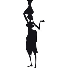 Afrikalı Kadın Model 10 Oto Özel Yeni Sticker 10 x 32 cm