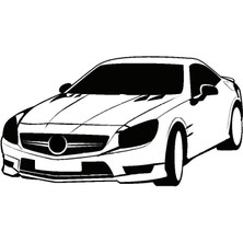 Klasik Arabalar Model 14 Oto Özel Yeni Sticker 25 x 12 cm