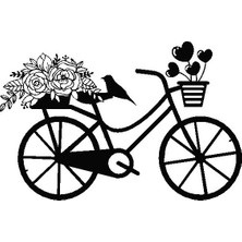 Bisiklet Model 8 Oto Özel Yeni Sticker 30 x 21 cm