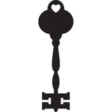 Tarihi Anahtar Desen Model 10 Oto Özel Yeni Sticker 10 x 32 cm