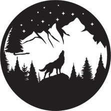 Kurt ve Doğa Model 1 Oto Özel Yeni Sticker 30 x 30 cm