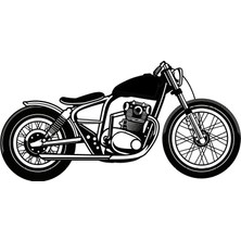Klasik Motosikletler Model 9 Oto Özel Yeni Sticker 25 x 12 cm