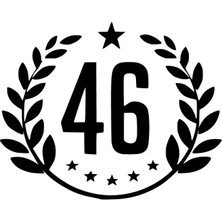 46 Maraş Oto Özel Yeni Sticker Siyah 30 x 24 cm