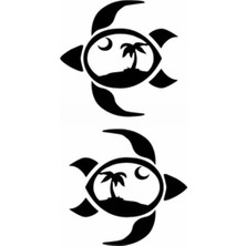 Kaplumbağa Oto Özel Yeni Sticker 20 x 38 cm