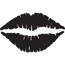 Kadın Dudağı Model 2 Oto Özel Yeni Sticker 30 x 18 cm