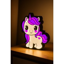 Unicorn Tasarımlı Dekoratif Gece Lambası