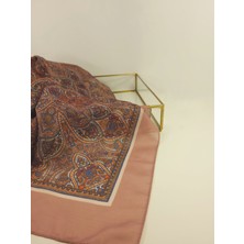 Pembe Etnik Desen Petek Şal - Hafif, Pamuklu Kumaş