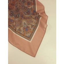 Pembe Etnik Desen Petek Şal - Hafif, Pamuklu Kumaş