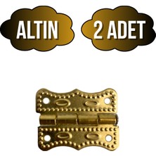 DS Yapı Papatya Tavla Menteşesi Mobilya Kutu Menteşesi(Altın)(En:3cm Boy:2cm)