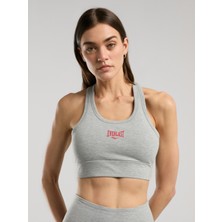 Ever Essentials Gri Melanj Kadın Pamuk Sporcu Sütyeni