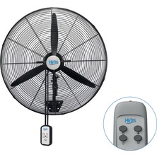 HİMS-HEF-DK650-65CM Sanayi Tipi Duvar Tipi Kumandali Vantilatör 190 Watt Arbkd