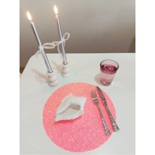 Amerikan Servis Pembe 6 Kişilik