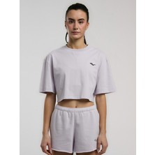 Ever Classics Wmn Comfort Lila Kadın Crop Tişört