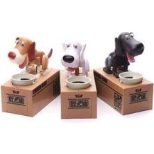 Büro Ev Ofis Çocuk Hediyesi Için Tasarruf Eğitici Para Yiyen Köpek Stil Kumbara