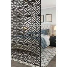 Lazer Kesim Sarkıt Paravan, Ahşap Separatör, Oda Bölücü 4'lü Panel Levha