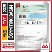 2025 Yks-Tyt Ösym Tıpkı Basım Çıkmış Soru Kitapçığı (Video Çözümlü Türkiye Geneli)