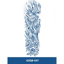 GZQB-047 Yarı Kalıcı Anka Kuşu ve Gül Desen Kol Dövmesi-Tatto