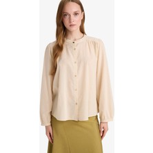 DeFacto %100 Pamuk Relax Fit Yuvarlak Yaka Vual Gömlek F4978AX25AU