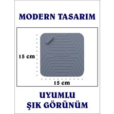 Gri Renk Kötü Koku Önleyici Silikon Mat Banyo Mutfak Lavabo Balkon Gider Tıpası Kapağı