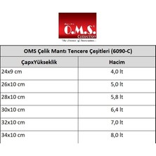 OMS 6090-C 30CM Çelik Mantı Tencere Seti