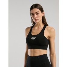Everlast Siyah Kadın Pamuk Sporcu Sütyeni %95 Pamuk ile Rahat ve Modern Tasarım