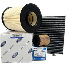 Ford Focus 2 1.6 Tdci Dizel Filtre Bakım Seti 2008-2011 Hava+Yağ+Karbonlu Polen Filtresi