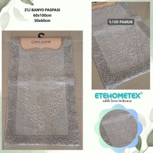 Çapa Home Pamuk 2'li Banyo Paspası