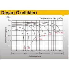 Leoch 12Ah - 12 Volt Kuru Akü - Bakımsız Akü
