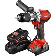 Rodex Akülü Darbeli Matkap (Kömürsüz Motor) RPX2360F 2x 2.0AH Çantalı Aksesuarlı