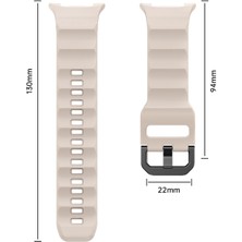 Sunsky Samsung Galaxy Watch 8 40MM / 44MM Için Silikon Saat Kayışı (Yurt Dışından)