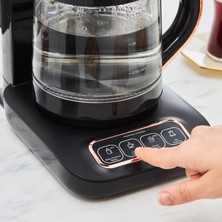 Karaca Robotea Pro 4 in 1 Konuşan Cam Çay Makinesi Black Copper