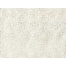 Madame Coco Roni Pvc Masa Örtüsü - Ekru/Ekru - 140x200 cm