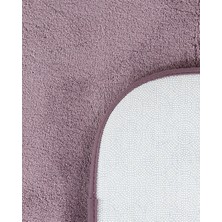 Madame Coco Carol 2'li Banyo Paspası - Koyu Mürdüm - 50x80 Cm