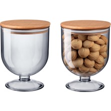 Madame Coco Marion Ahşap Kapaklı Saklama Kabı 1600ml