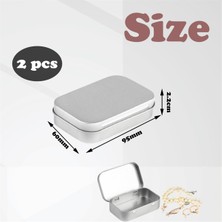 Brevity Finds Adet Kapaklı Küçük Saklama Kutusu Dikdörtgen Küçük Teneke Kutular Kapaklı Metal Kutu Küçük Teneke Kutu Ev Depolama Için Gümüş (Yurt Dışından)