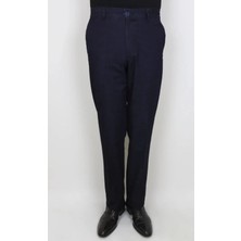 Erkek Klasik Kesim Rahat Kalıp Yandan Cepli Boru Paça Pamuklu Likralı Pantolon