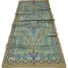 Baştacı Soft Etnik 0222 Haki Şal