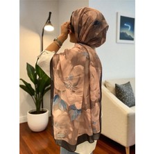 Baştacı Soft Çiçek 0348 Pastel Vizon Şal