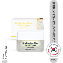 Muldream Brightening Glow Facial Cream AHA ve C Vitamin Canlandırıcı Nemlendirici Krem Kore 50ml