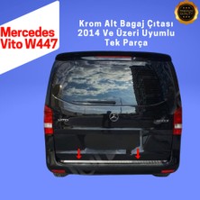 Ebal Oto Mercedes Vito W447 Krom Alt Bagaj Çıtası 2014 Üzeri Paslanmaz Çelik