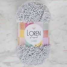 Loren Lamb Açık Gri El Örgü İpi - R044