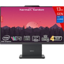 Lenovo Ideacentre Aıo 27IRH9 Intel Core I7-13620H 64 GB Ram 1 Tb SSD Intel UHD Graphics 27 Fhd IPS Freedos Kablosuz Klavye+Mouse Siyah F0HM00EUTR-641 All In One Bilgisayar