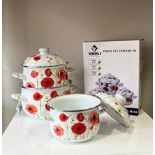 Emaye 3 Lü Tencere Set