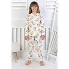 Cute Ananas Desenli Kız Çocuk Pijama Takımı
