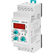 Tense Dgk-01 Dijital Aşırı-Düşük Ayarlı Monofaze Gerilim Kontrol Rölesi