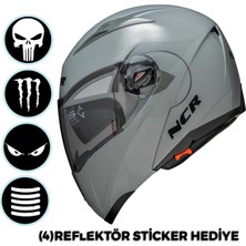 NCR Çene Açılır Kask Vizörlü Açık Nardo Ece Belgeli