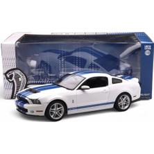 Greenlight 1/18 2011 Shelby GT500 - Performance White With Grabber Blue Stripes