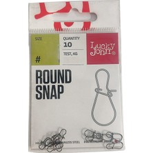 Lucky John 5113 Round Snap 10 Adet Suni Yem Klipsi
