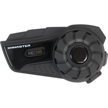 Knmaster KN2300 Motosiklet Kask Bluetooth Intercom Kulaklık Seti Siyah