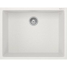 Real Stone K012 Beyaz Granit Eviye 52X39,5